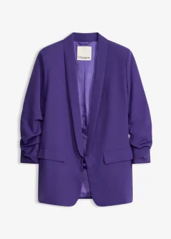 Blazer à manches froncées