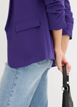 Blazer à manches froncées