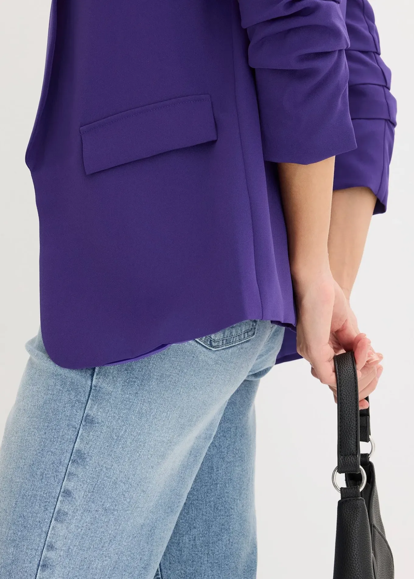 Blazer à manches froncées