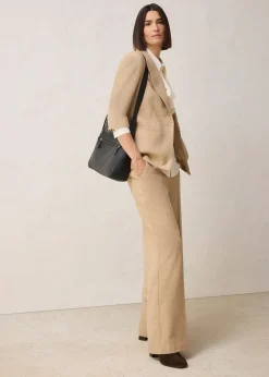 Blazer à motif chevrons, laine majoritaire