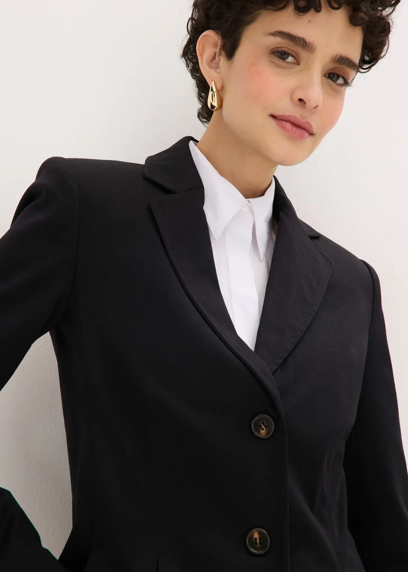 Blazer à plis couchés