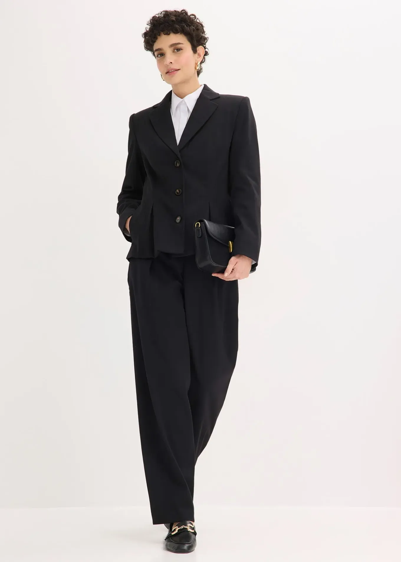 Blazer à plis couchés