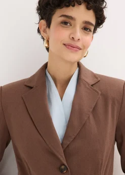 Blazer à plis couchés