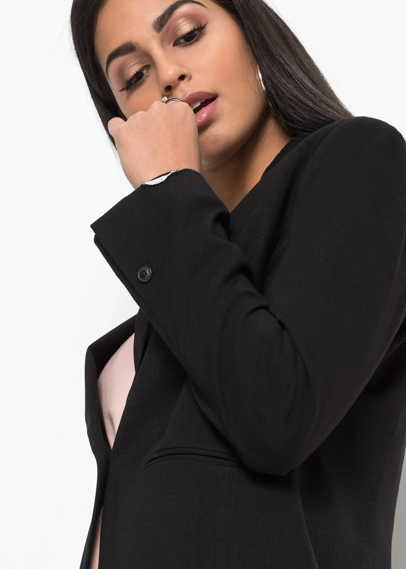 Blazer à poches passepoilées, petite stature