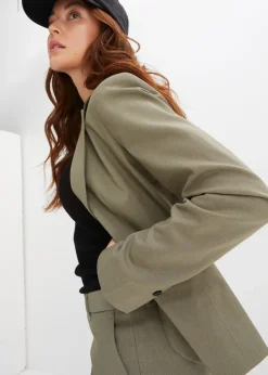 Blazer à poches passepoilées