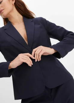 Blazer à poches passepoilées