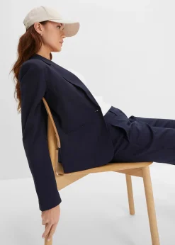 Blazer à poches passepoilées