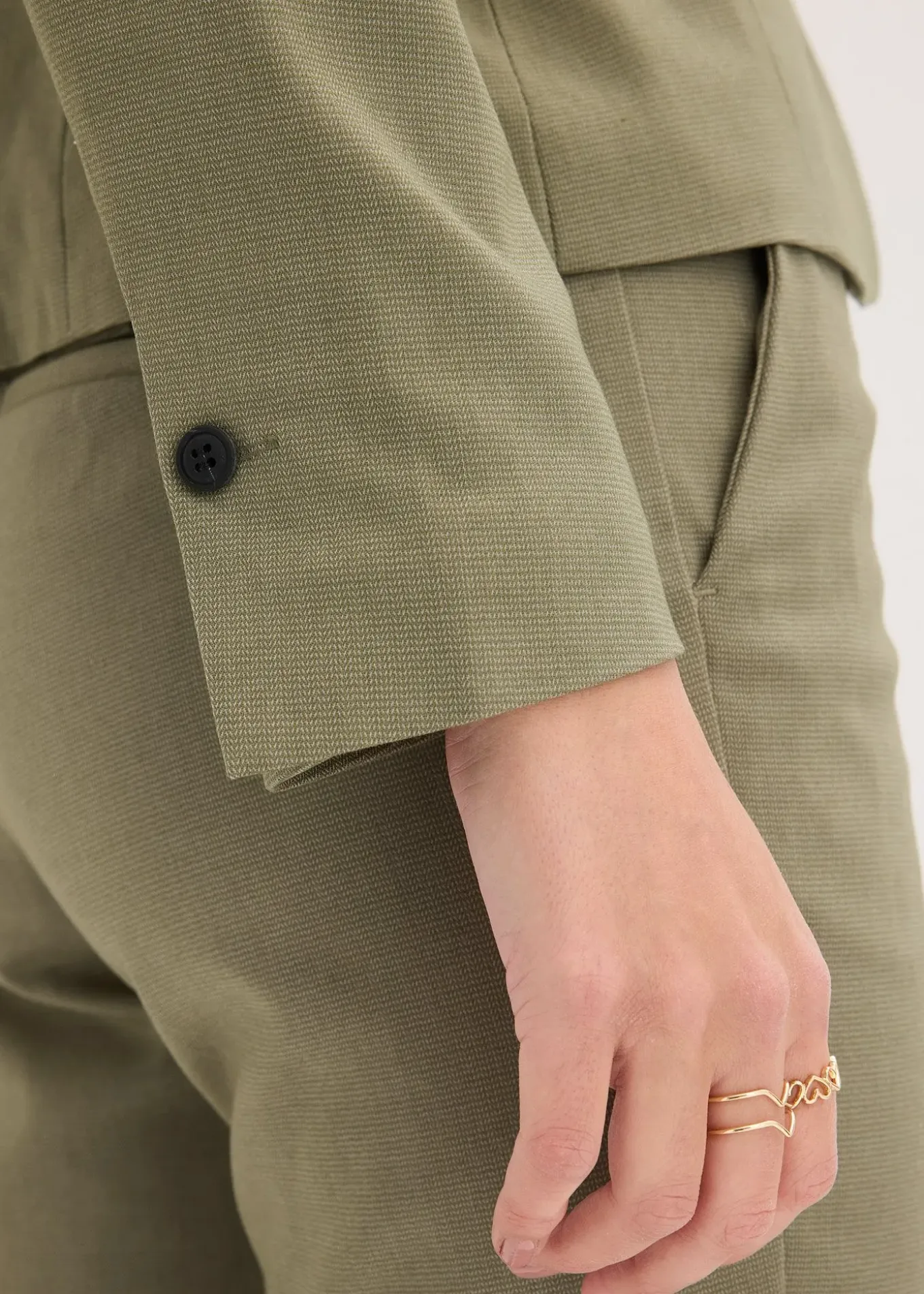 Blazer à poches passepoilées, petite stature