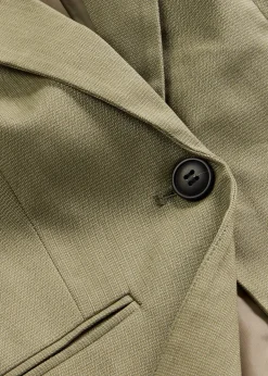 Blazer à poches passepoilées, petite stature