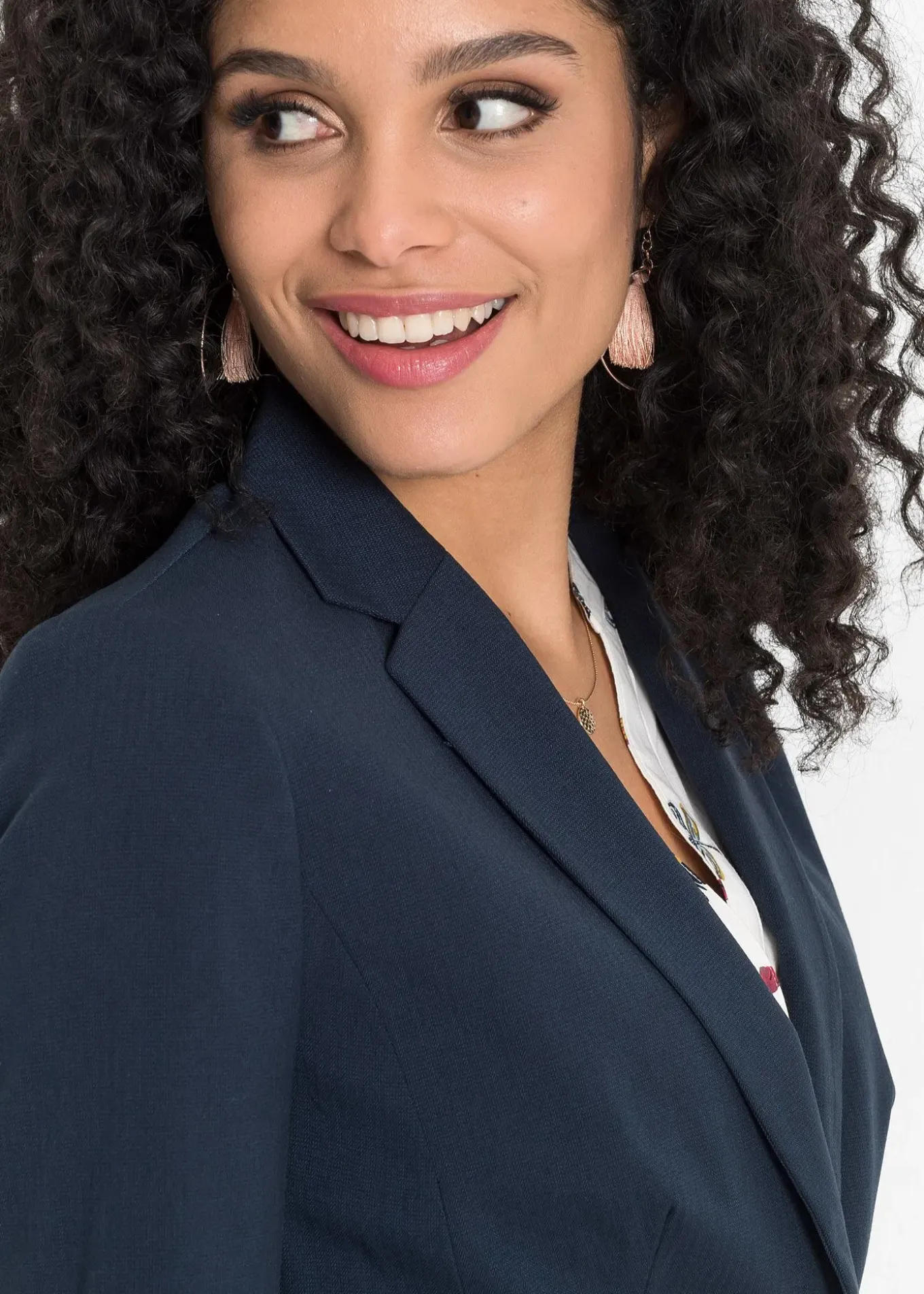 Blazer à poches passepoilées, petite stature