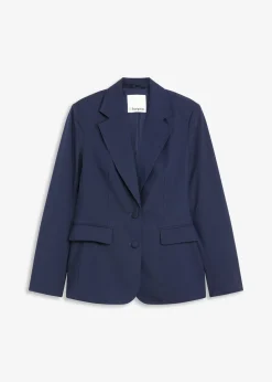 Blazer avec détails surfilés décoratifs