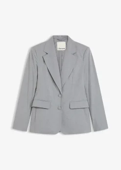 Blazer avec détails surfilés décoratifs