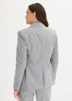 Blazer avec détails surfilés décoratifs