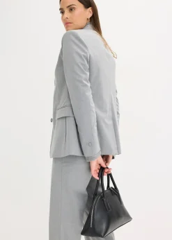 Blazer avec détails surfilés décoratifs