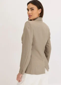 Blazer avec Lyocell, effet froissé