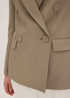 Blazer avec Lyocell, effet froissé