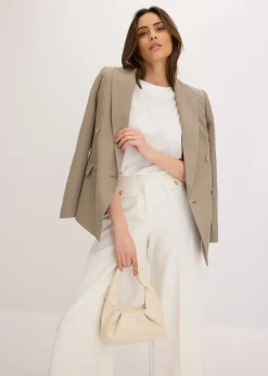 Blazer avec Lyocell, effet froissé