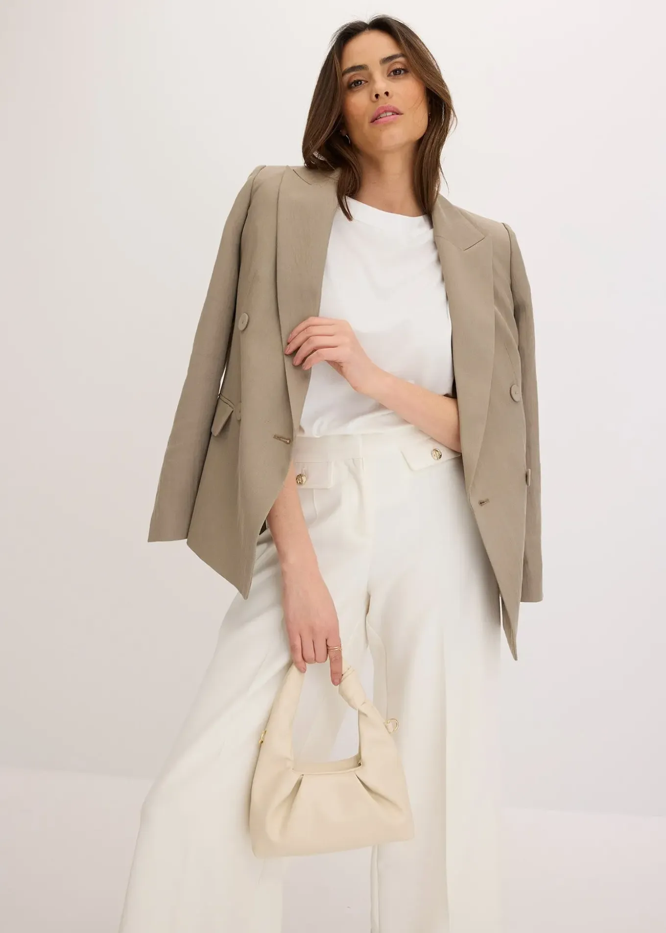 Blazer avec Lyocell, effet froissé