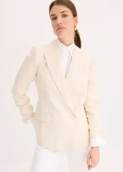 Blazer avec Lyocell, effet froissé