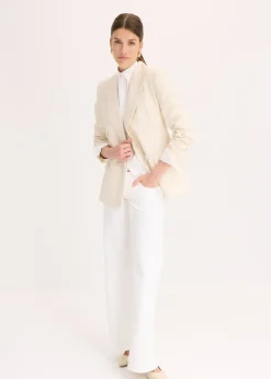 Blazer avec Lyocell, effet froissé