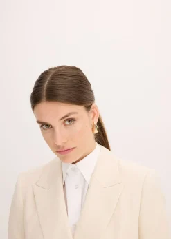 Blazer avec Lyocell, effet froissé