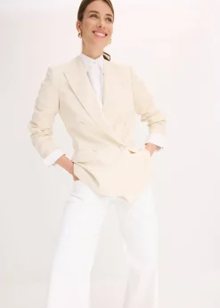 Blazer avec Lyocell, effet froissé