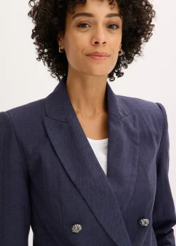 Blazer court avec épaulettes pour une silhouette structurée