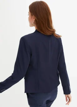 Blazer court avec poches à rabat