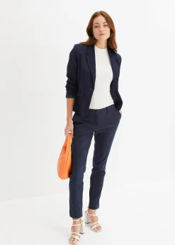 Blazer court avec poches à rabat