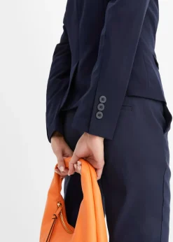 Blazer court avec poches à rabat