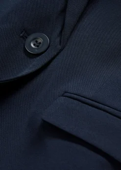 Blazer court avec poches à rabat