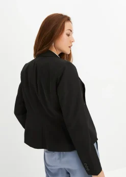 Blazer court avec poches à rabat