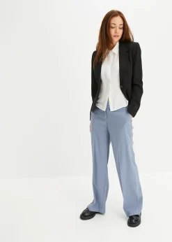 Blazer court avec poches à rabat