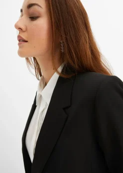 Blazer court avec poches à rabat