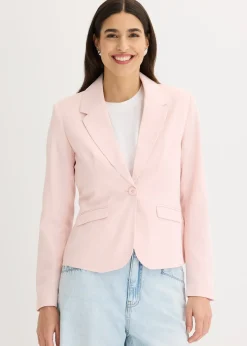 Blazer court avec poches à rabat