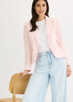 Blazer court avec poches à rabat