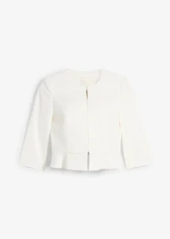 Blazer de grossesse court en satin