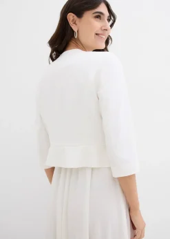 Blazer de grossesse court en satin