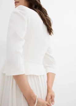 Blazer de grossesse court en satin