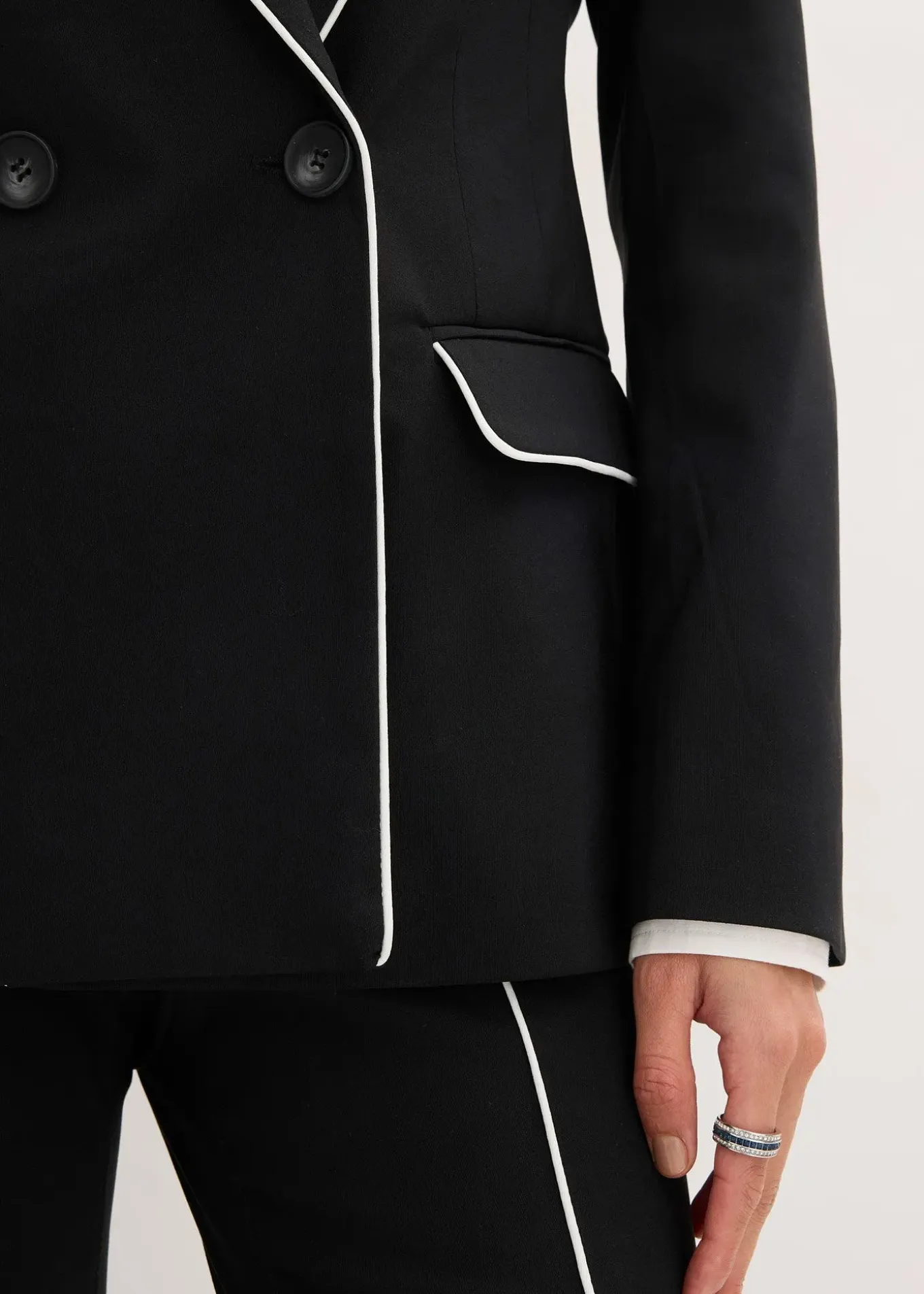 Blazer en bengaline extensible