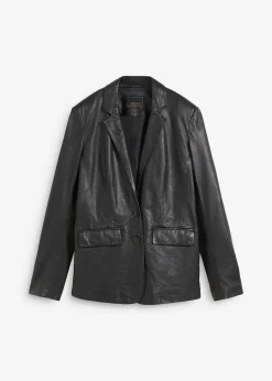 Blazer en cuir d’agneau nappa