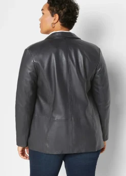 Blazer en cuir d’agneau nappa