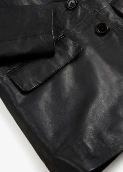 Blazer en cuir d’agneau nappa