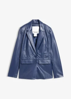 Blazer en cuir d’agneau nappa