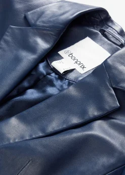 Blazer en cuir d’agneau nappa