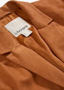 Blazer en cuir velours