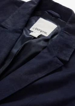 Blazer en cuir velours