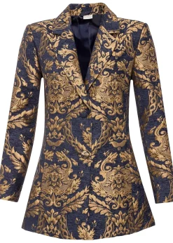 Blazer en jacquard brillant