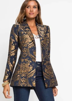 Blazer en jacquard brillant
