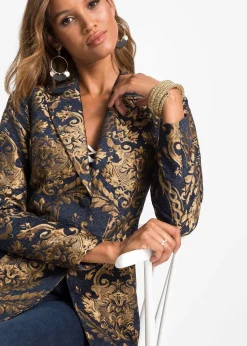 Blazer en jacquard brillant